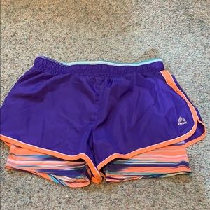Athletic shorts with built in spandex